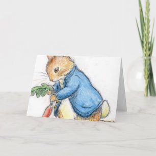 Beatrix Potter Rabbit Carrot Kort