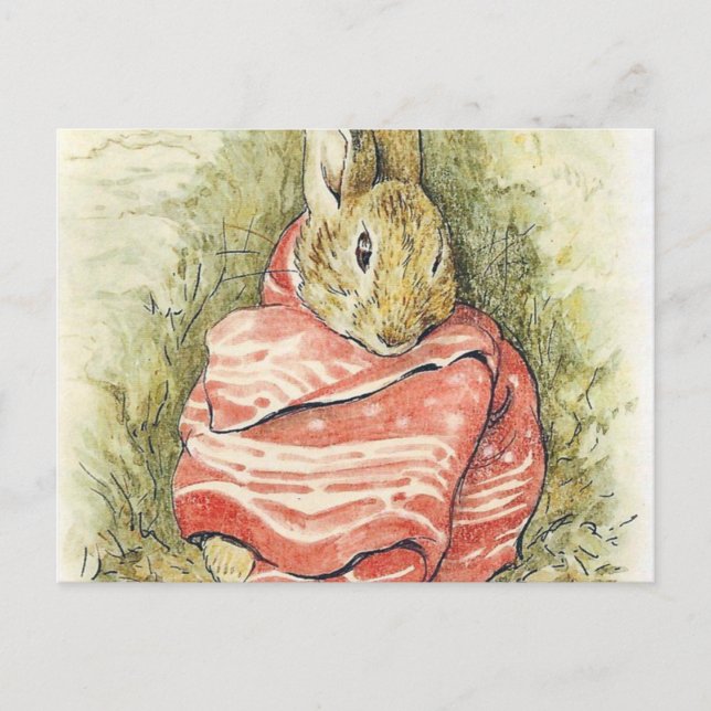 Beatrix Potter Rabbit Vykort (Framsida)