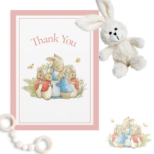 Beatrix Potter Red Pojke Girl Shower Tack Kort