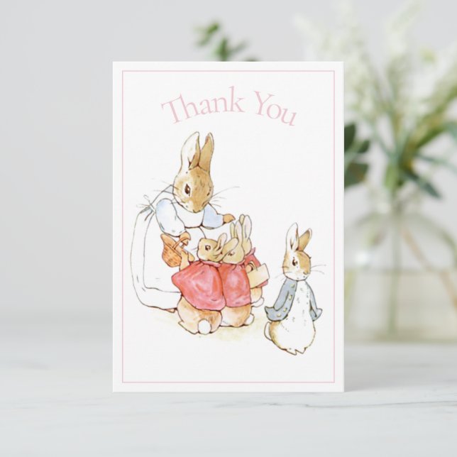 Beatrix Potter Rosa Baby Shower Tack (Stående Fram)