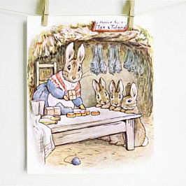 Beatrix Potter Sagan om Benjamin Bunny Peter Poster