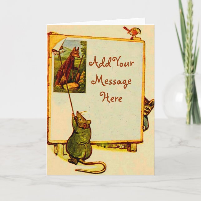 Beatrix Potter Signpost Greeting Card Kort (Framsida)