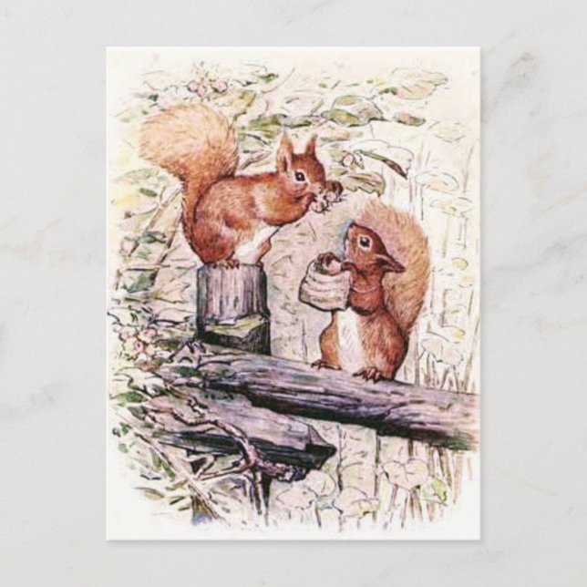 Beatrix Potter Tale of Squirrel Nutkin Vykort (Framsida)