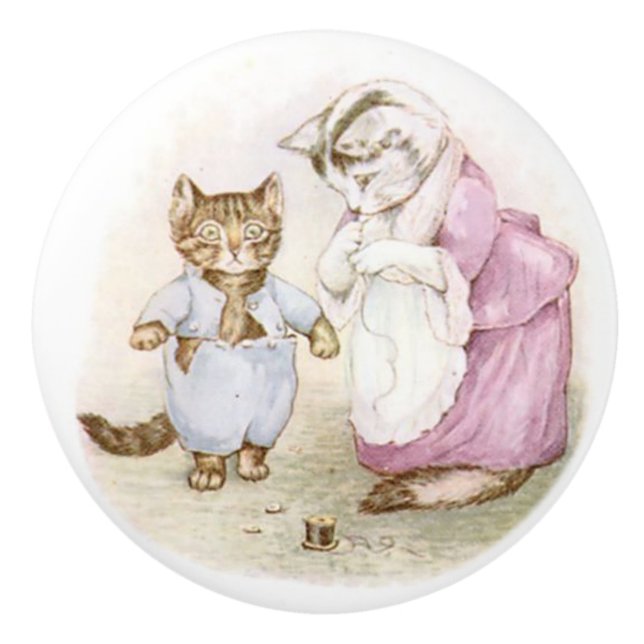 Beatrix Potter, Tom Kitten Ceramic Knob Knopp (Framsidan)
