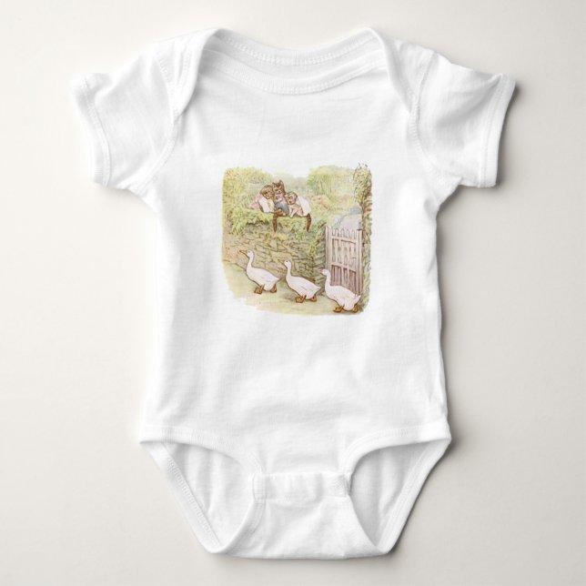 Beatrix Potter, Tom Kitten, Jemima Puddle Duck T Shirt (Framsida)