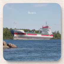 Beatrix-uppsättning med 6 underlägg av plast