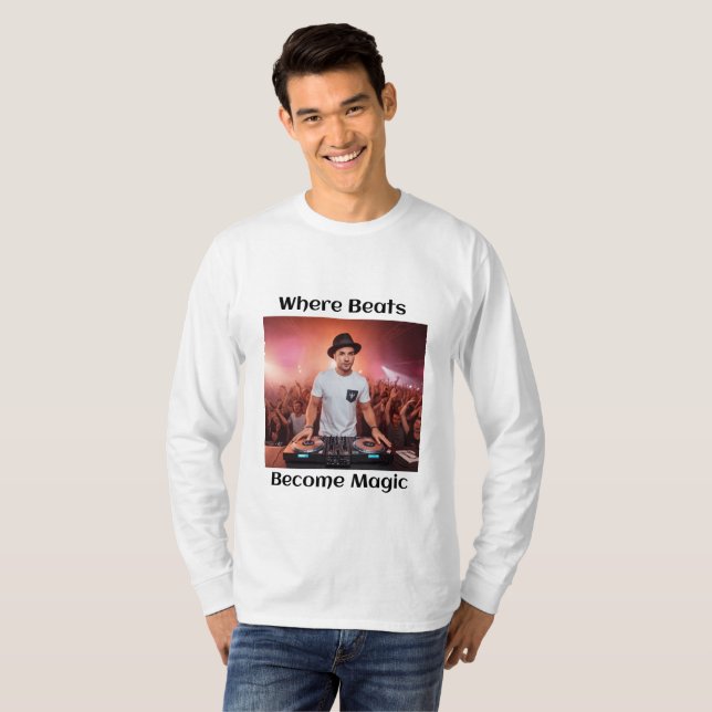 Beats blir magiska: DJ Magician T-Shirt (Hel framsida)