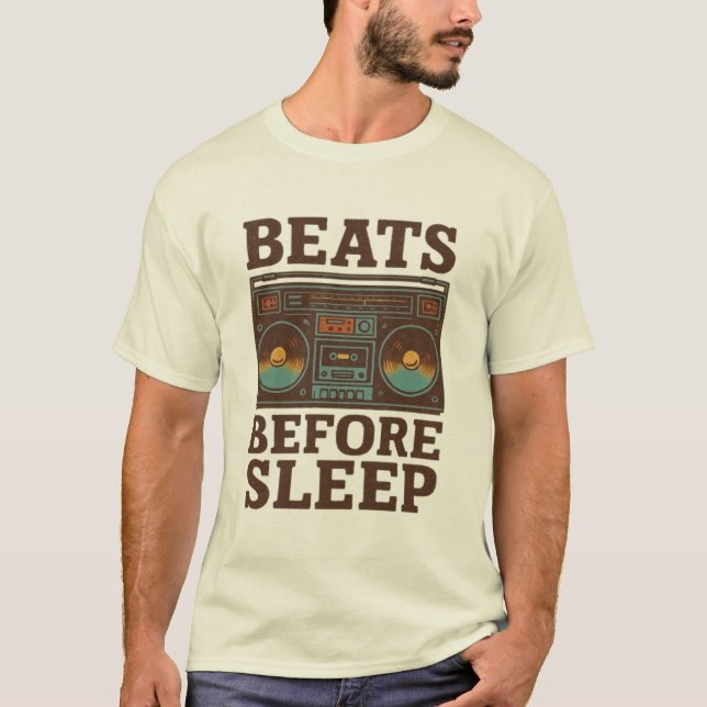 Beats före sömn t shirt (Framsida)
