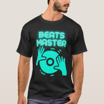 Beats Master DJ Tee EDM Musikcitat Partykläder