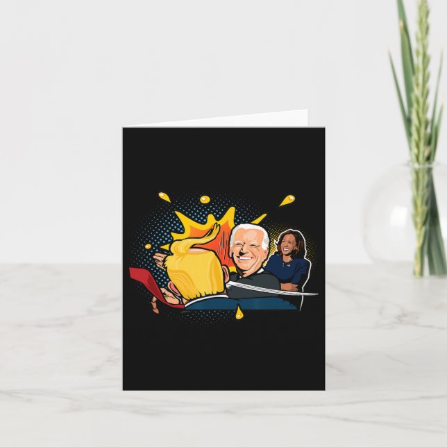 Beats Trump 2024 Valstöd Joe Biden Kort (Framsida)