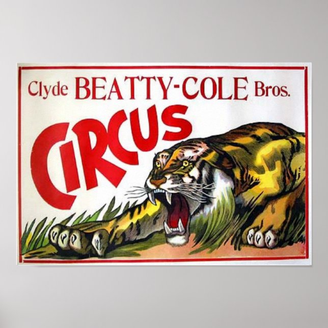 Beatty Cole Circus Poster (Framsidan)