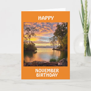 *BEATUTIFUL NOVEMBER BIRTHDAY HÄLSNING* BIRTHDAY HELGKORT