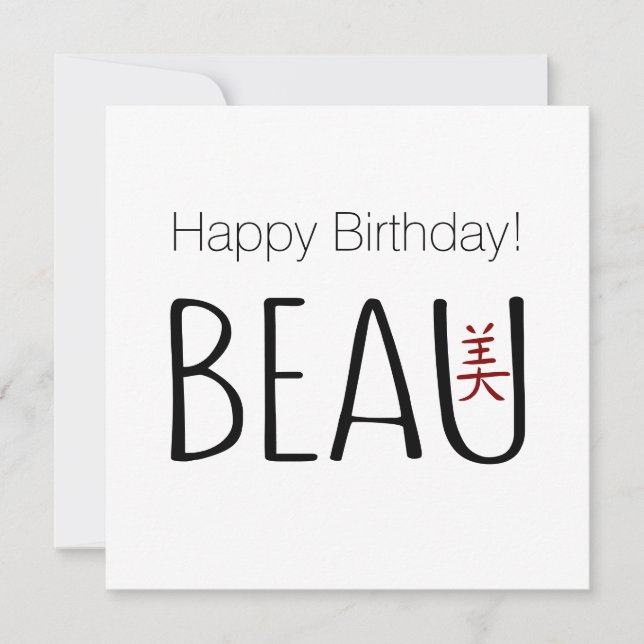 Beau Birthday (Framsida)