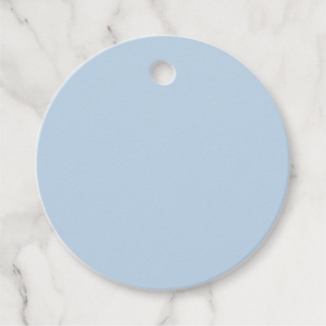 Beau blue (fast färg) gåvor etiketter (Framsida)