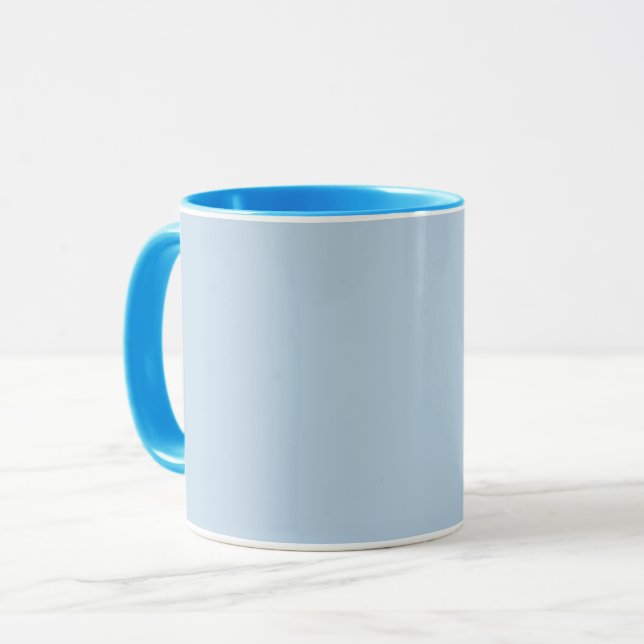 Beau blue (fast färg) mugg (Framsida vänster)