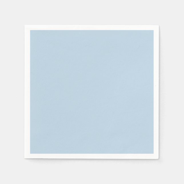 Beau blue (fast färg) pappersservett (Framsidan)