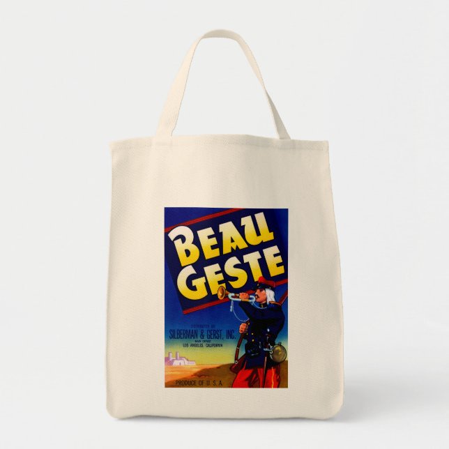 Beau Geste-etikett Tygkasse (Framsidan)