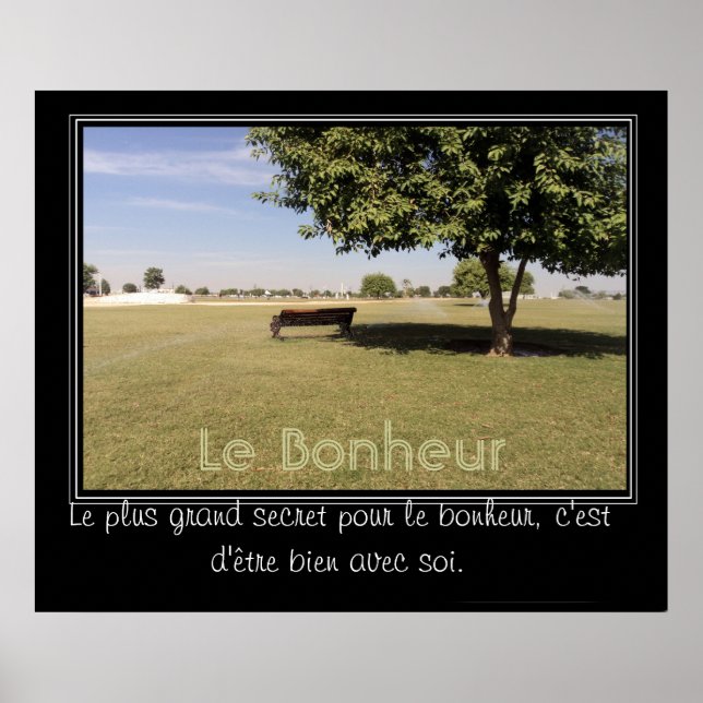 Beau jour dans le parc poster (Framsidan)