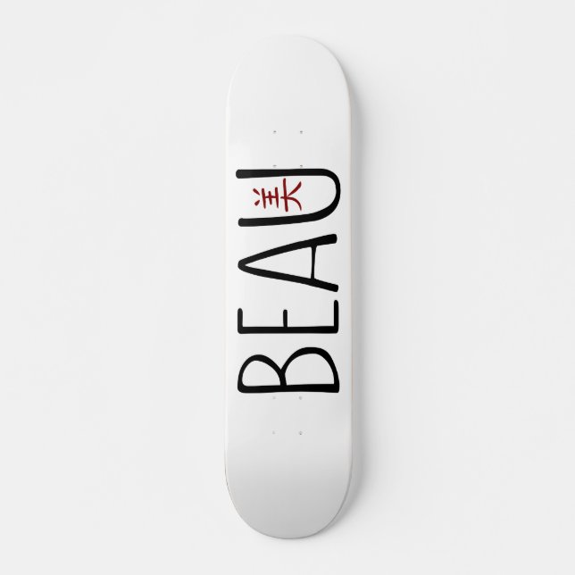 Beau Mini Skateboard Bräda 18,5 Cm (Framsida)