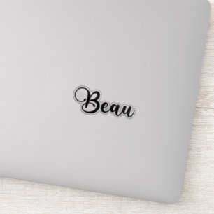Beau Namn - Handskriven calligrafi Klistermärken