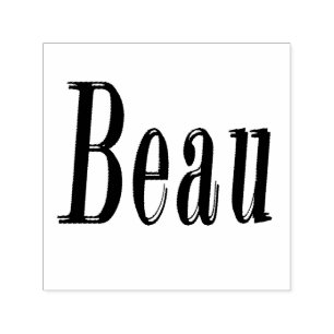 Beau Namn Logotyp Självfärgande Stämpel