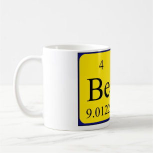 Beau Periodisk bord namn mugg