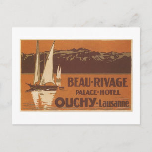 Beau Rivage Palace Hotel Ouchy Lausanne Vykort