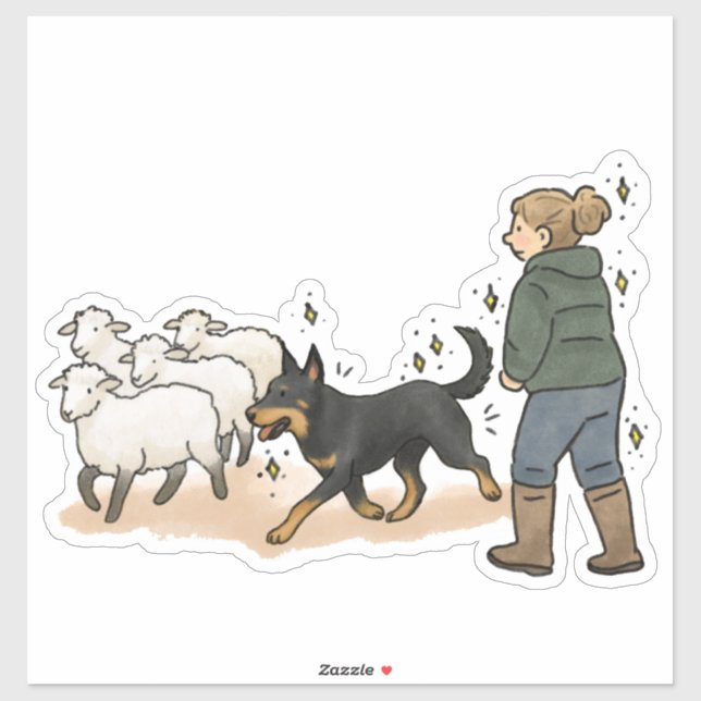 Beauceron - Arbets- Klistermärken (Ark)