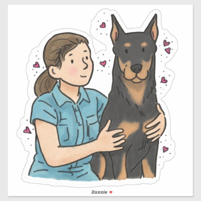 Beauceron - Arbets- Klistermärken (Ark)