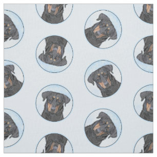 Beauceron Black and Tan Painting Sheepdog Hund Art Tyg