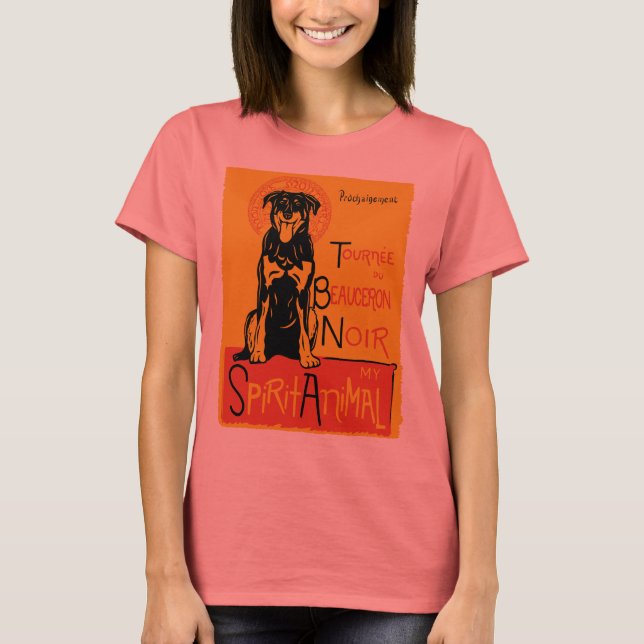 Beauceron Cute Hund Womens T-Shirt (Framsida)