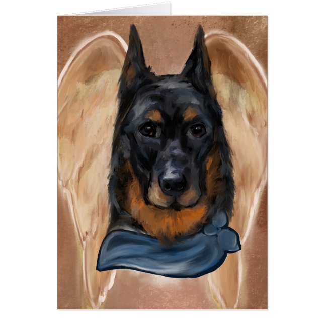 Beauceron Hälsningskort (Framsidan)