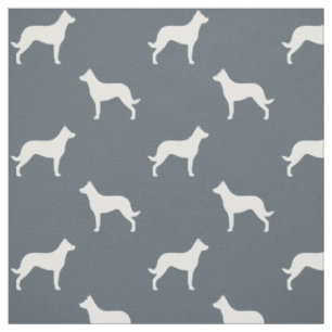 Beauceron Hund aveln Silhouettes Patterned Tyg