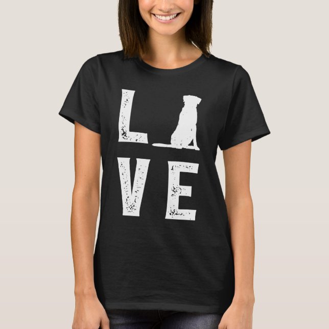 Beauceron Kärlek T Shirt (Framsida)