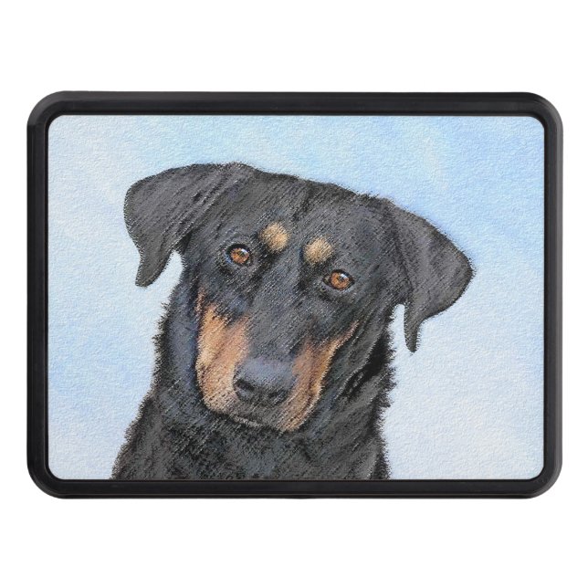 Beauceron Painting - Cute Original Hund Art Dragkroksskydd (Framsidan)