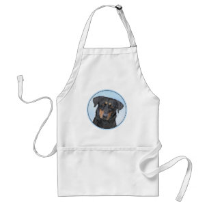 Beauceron Painting - Cute Original Hund Art Förkläde