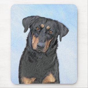 Beauceron Painting - Cute Original Hund Art Musmatta