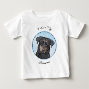 Beauceron Painting - Cute Original Hund Art T Shirt