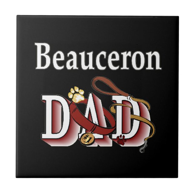 Beauceron Pappa Kakelplatta (Framsidan)