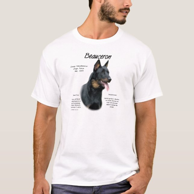 Beaucerons historia; allt om Beaucerons Tee Shirt (Framsida)