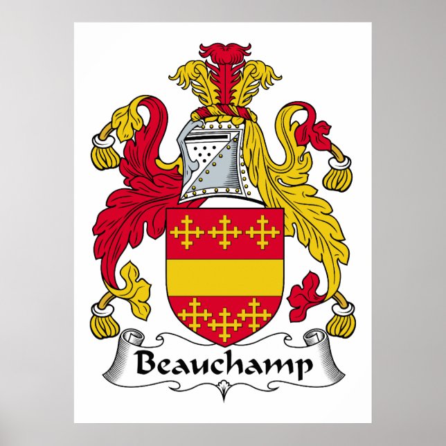 Beauchamp Family Crest Poster (Framsidan)