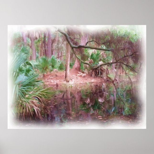 Beaufort av Beach oljemålning Digital Art Poster (Framsidan)