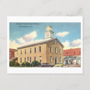 Beaufort County Court House, Washington, NC Vykort