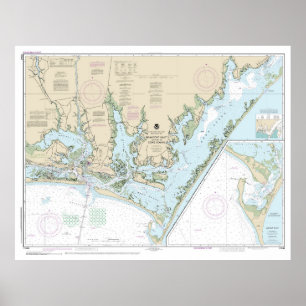 Beaufort-inloppet och en del av Core Ljud Chart Poster