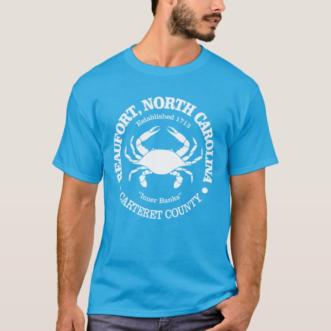Beaufort NC (krabba) T Shirt (Framsida)