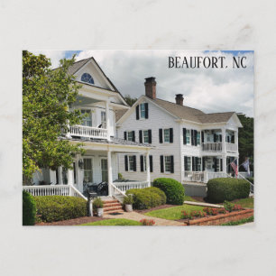Beaufort North Carolina Historic Homes Travel Vykort