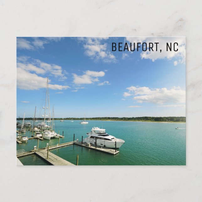 Beaufort North Carolina Travel Photo Vykort (Framsida)