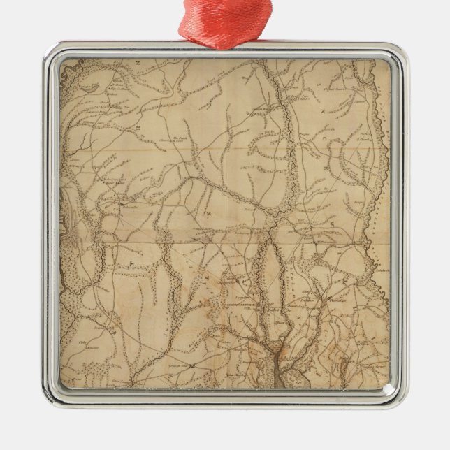 Beaufort område, South Carolina Julgransprydnad Metall (Framsidan)