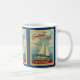 Beaufort Sailboat-Vintage resor North Carolina Kaffemugg (Höger)