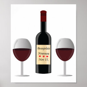 Beaujolais Nouveau Day. Emar Design Poster